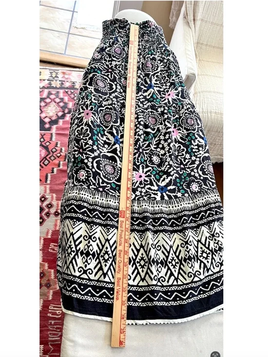 MARINE LAYER Corinne Tence/ Linen Smocked Waist Maxi Skirt - S - Picture 10 of 10